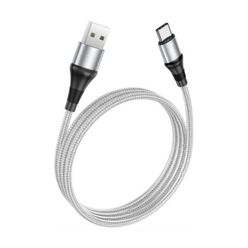 Cablu cu conectori USB tata la USB Tip C tata, HOCO X50 Excellent, 3A, lungime 1m, gri Cablu cu conectori USB tata la USB Tip C tata, HOCO X50 Excellent, 3A, lungime 1m, gri