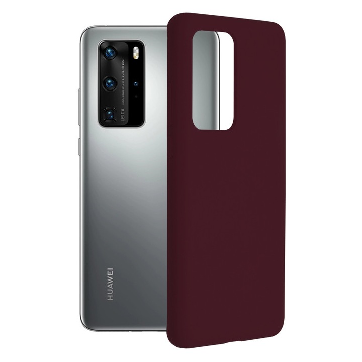 Кейс за Huawei P40 Pro, Techsuit Soft Edge Silicone, Plum Violet