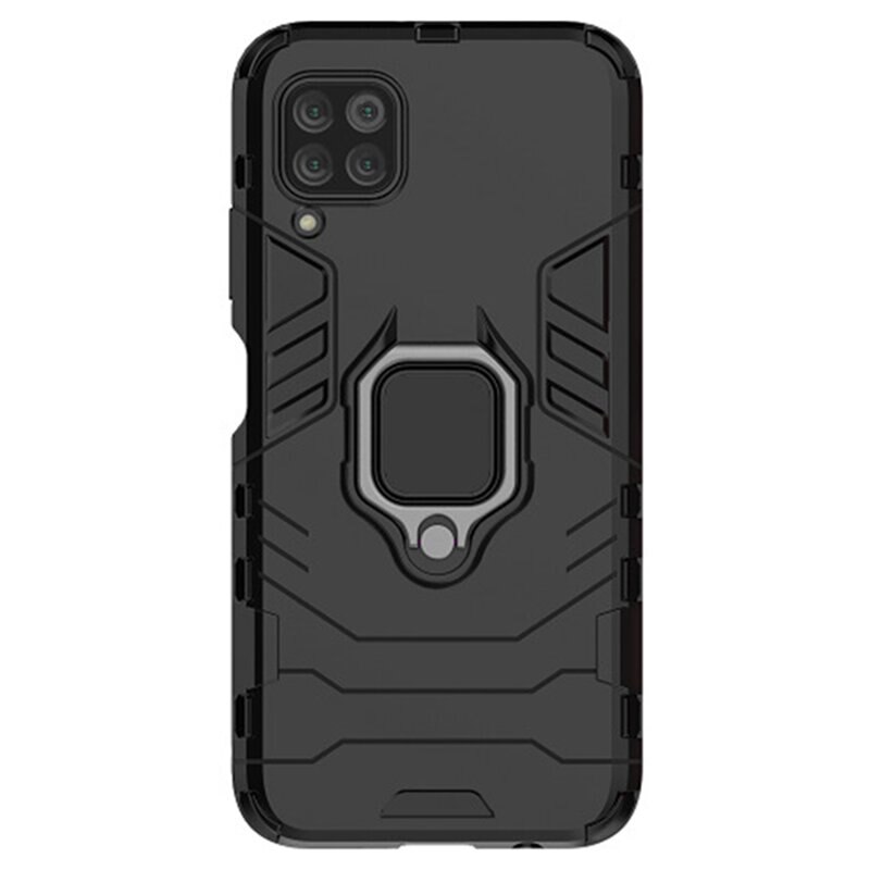 Husa protectie compatibila Huawei P40 Lite, Silicone Shield, Negru