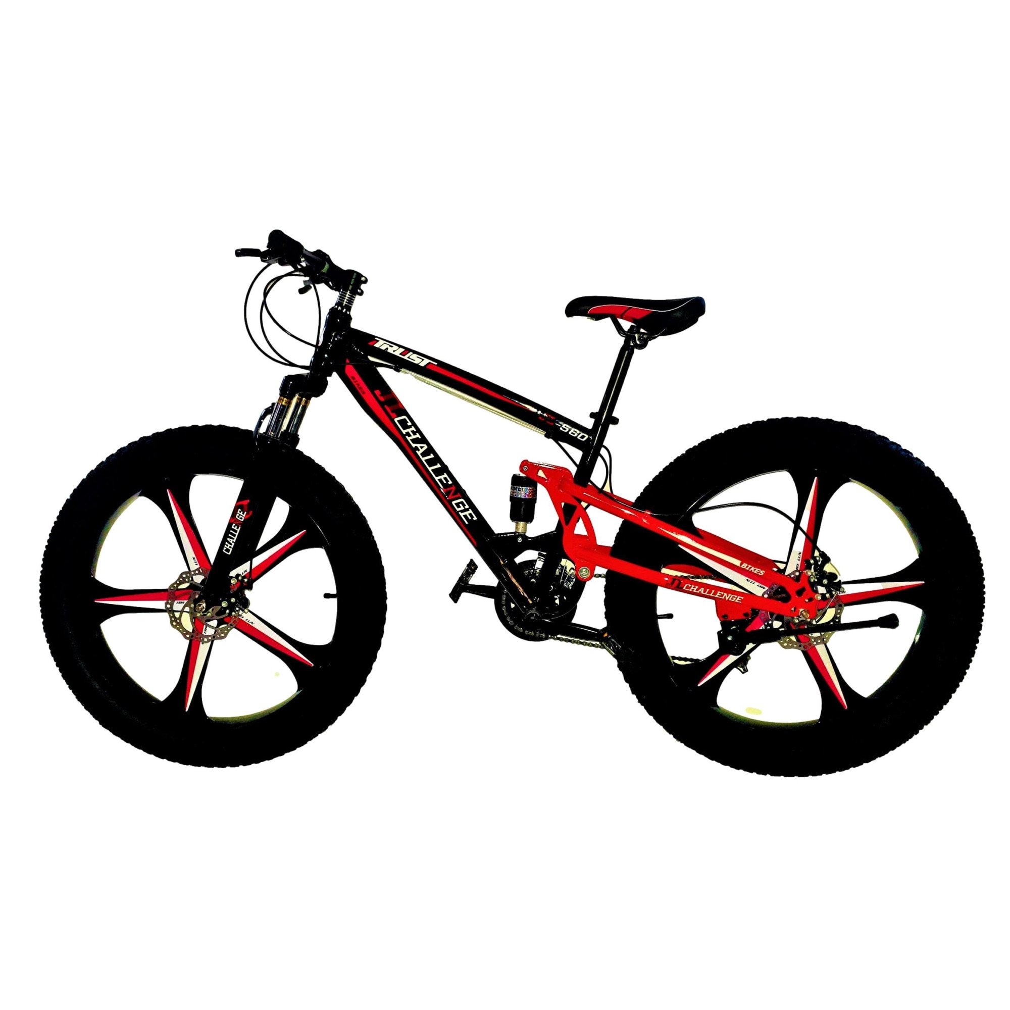 breaking Dawn save create Bicicleta Mountain Bike – CHALLENGE, 27M, 26 inch, genti aluminiu turnate,  5 spite, cadru otel, frane mecanice pe disc fata/spate, full suspensie, 21  de viteze, culoare negru/rosu - eMAG.ro