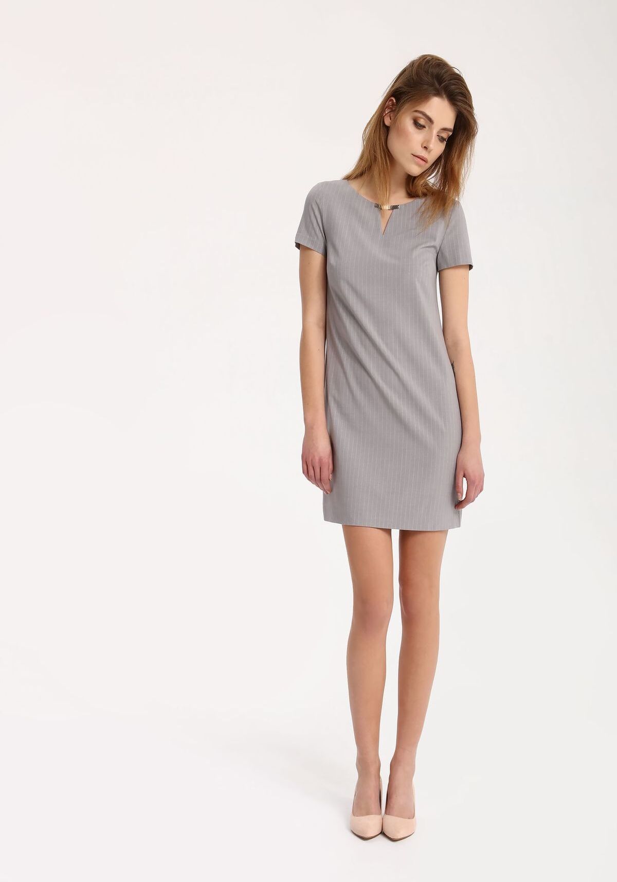 Rochie pentru femei, TOP SECRET, SSU1745, Gri deschis, 36