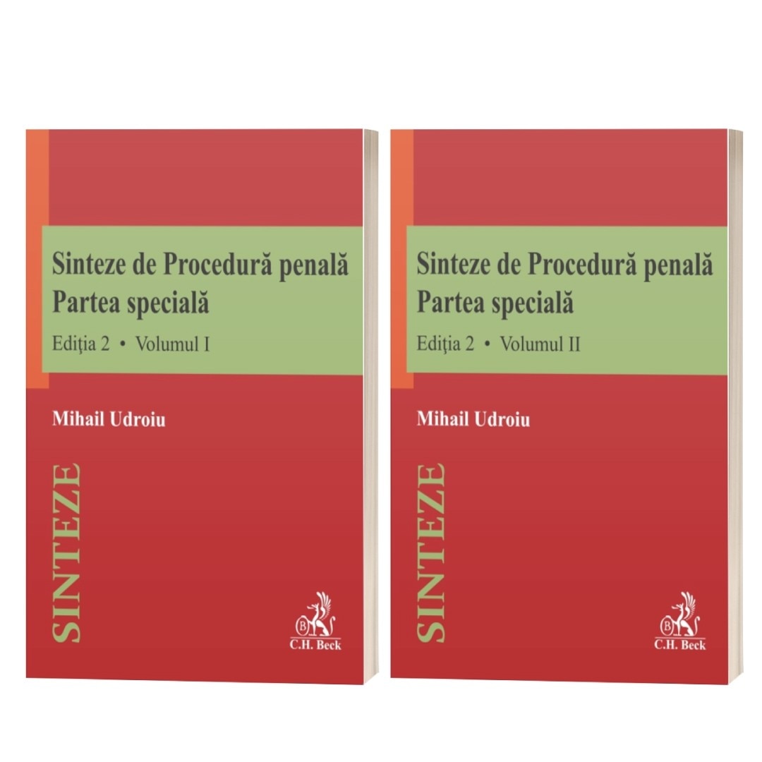 Sinteze de Procedura penala. Partea speciala (vol. I + vol. II). Editia 2 - Mihail Udroiu