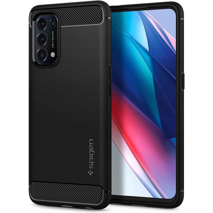 Carcasa Spigen Rugged Armor compatibila cu Oppo Reno 5 5G / Find X3 Lite Matte Black