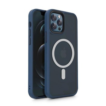 Carcasa TECH-PROTECT MAGMAT MagSafe compatibila cu iPhone 12/12 Pro Matte Navy Carcasa TECH-PROTECT MAGMAT MagSafe compatibila cu iPhone 12/12 Pro Matte Navy