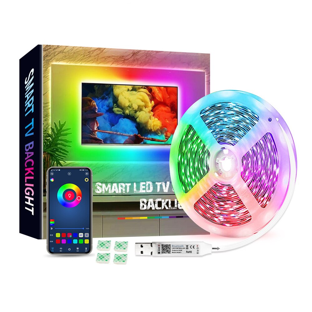 Banda LED Bomstom, RGB, USB, 5m, Multicolor