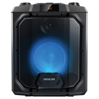 Sistem Audio portabil Sencor SSS 3700, 50W, True Wireless Stereo, Bluetooth, Karaoke, Iluminare LED, IPX4, FM, Negru