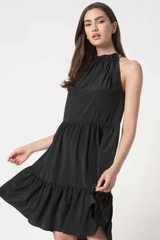 Sisters Point, Rochie mini cu decolteu american, Negru, XL Sisters Point, Rochie mini cu decolteu american, Negru, XL