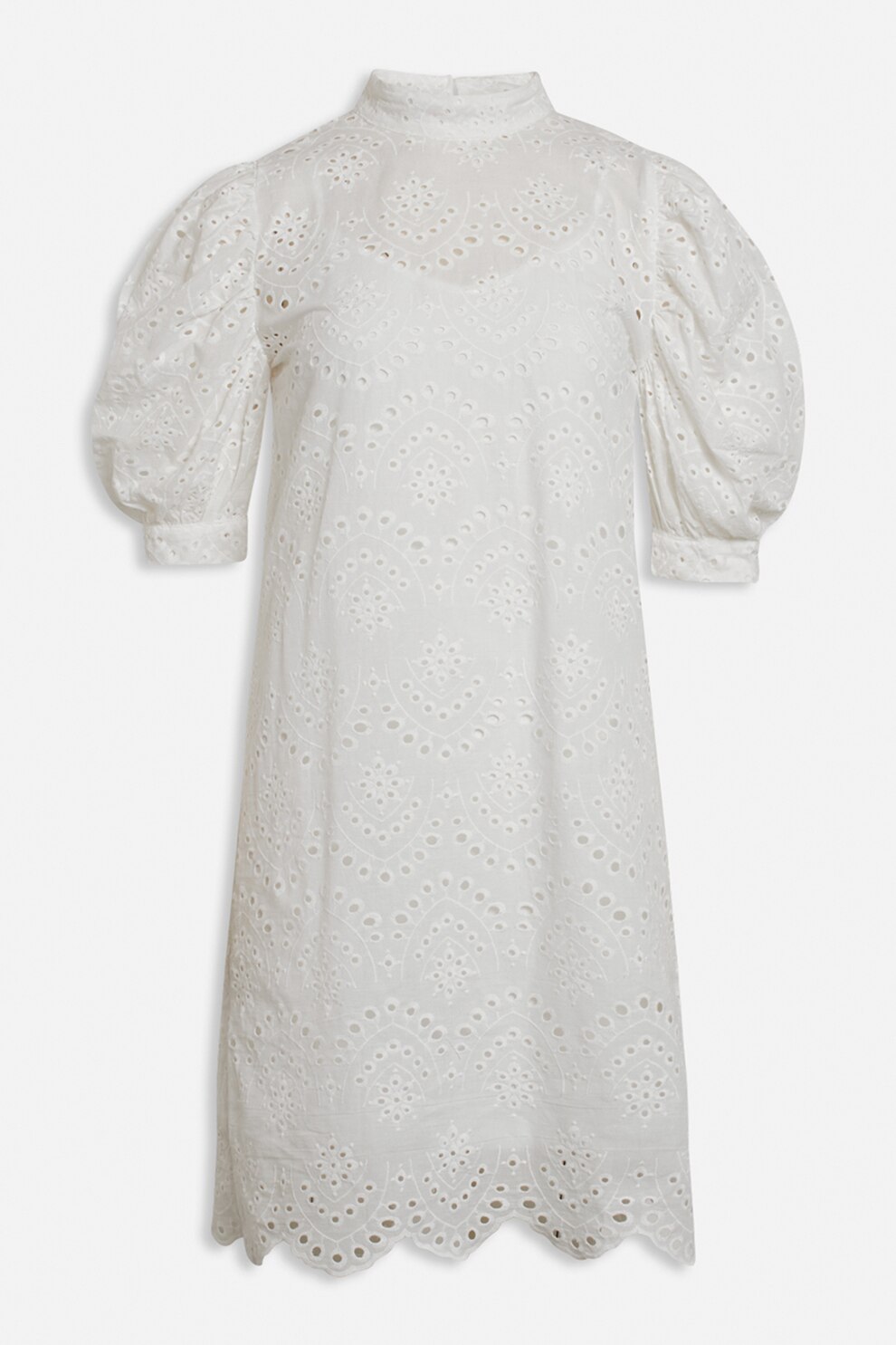 Sisters Point, Rochie mini cu maneci bufante, Alb, S