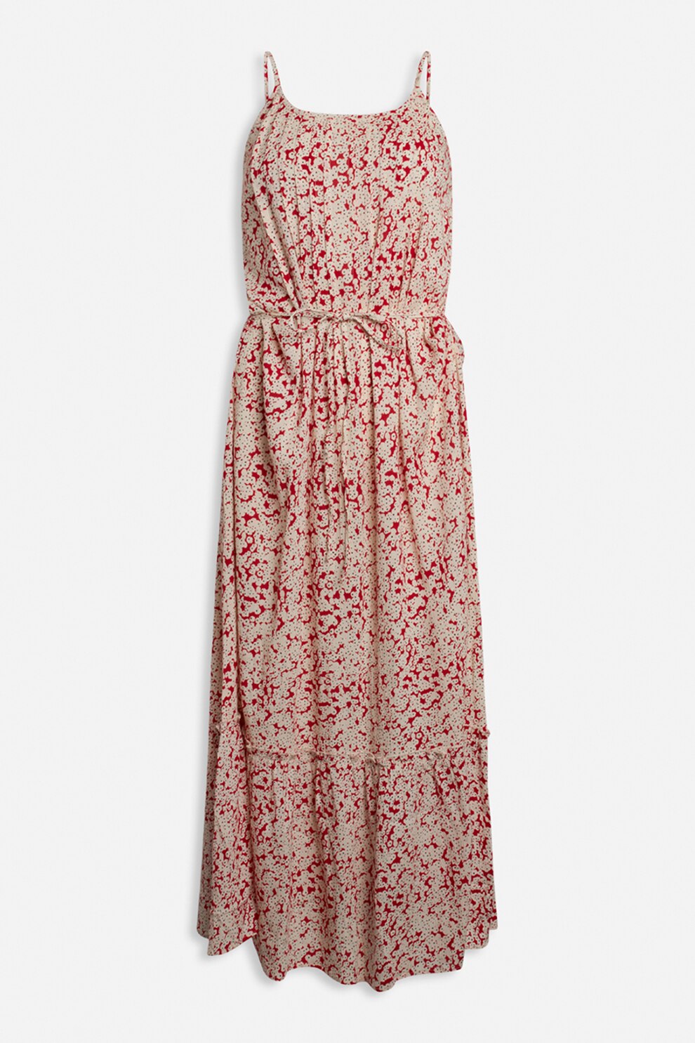 Sisters Point, Rochie maxi cu imprimeu, Bej/Visiniu, XL