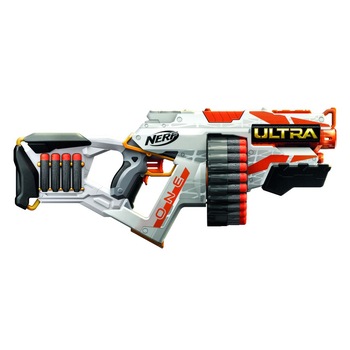 Pistol Nerf dizain unic cu gloante incluse, multicolor , 61x8x33 cm Pistol Nerf dizain unic cu gloante incluse, multicolor , 61x8x33 cm