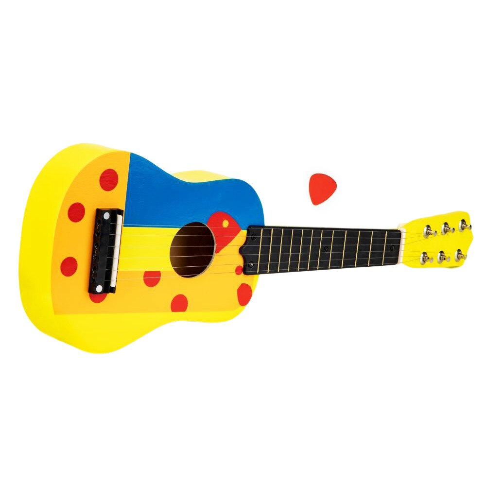 Chitara de jucarie, Zola®, ideala pentru mici pasionati de muzica, multicolora