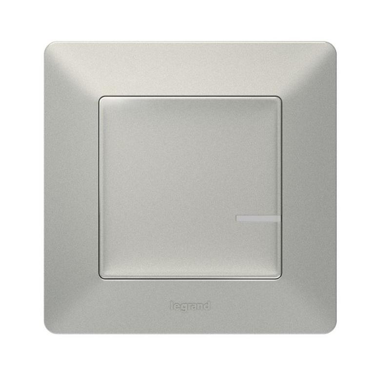 Intrerupator fara fir pentru iluminat - 1 post Legrand Valena Life with Netatmo, Gri