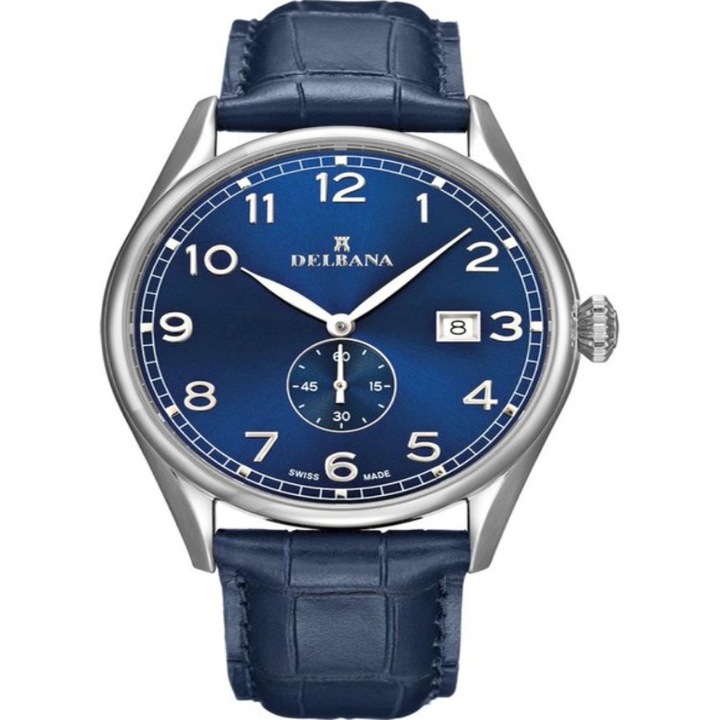 Delbana férfi karóra 41601.682.6.042, rozsdamentes acél, zafír kristály, 5 ATM, kék