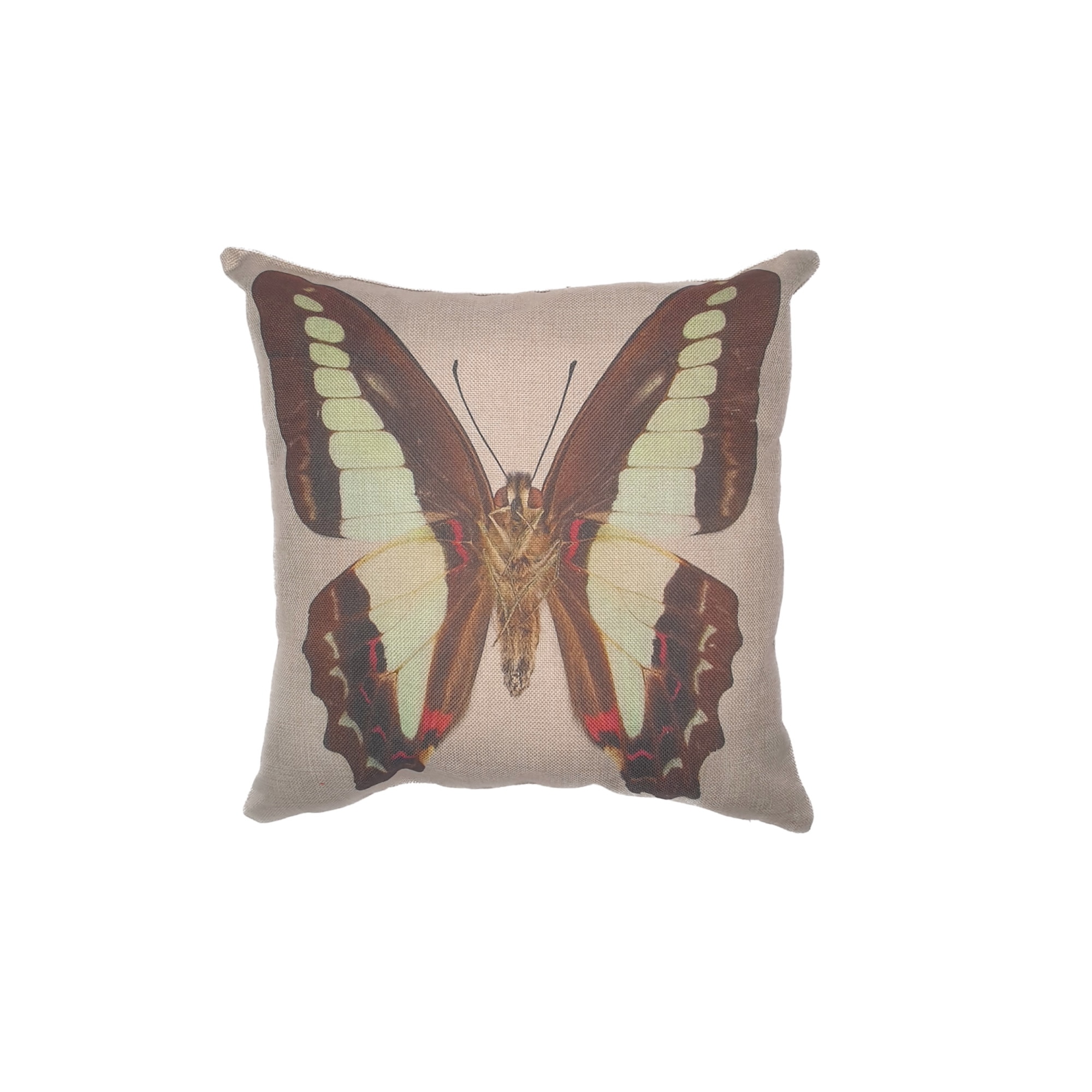 Perna decorativa animale 43 x 43 cm, Nichita Impex, fluture