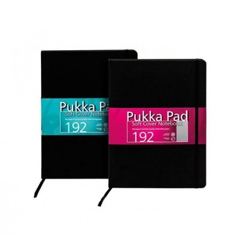 Set 2 Agende Pukka Pads Soft Cover, A4, dictando, 192 pagini, coperta piele soft eco Premium Set 2 Agende Pukka Pads Soft Cover, A4, dictando, 192 pagini, coperta piele soft eco Premium