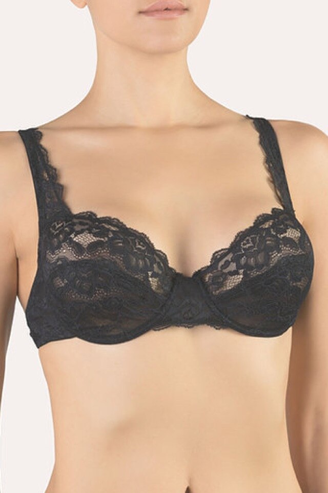 Sutien Gemma dantela, culoare Negru, cupa C