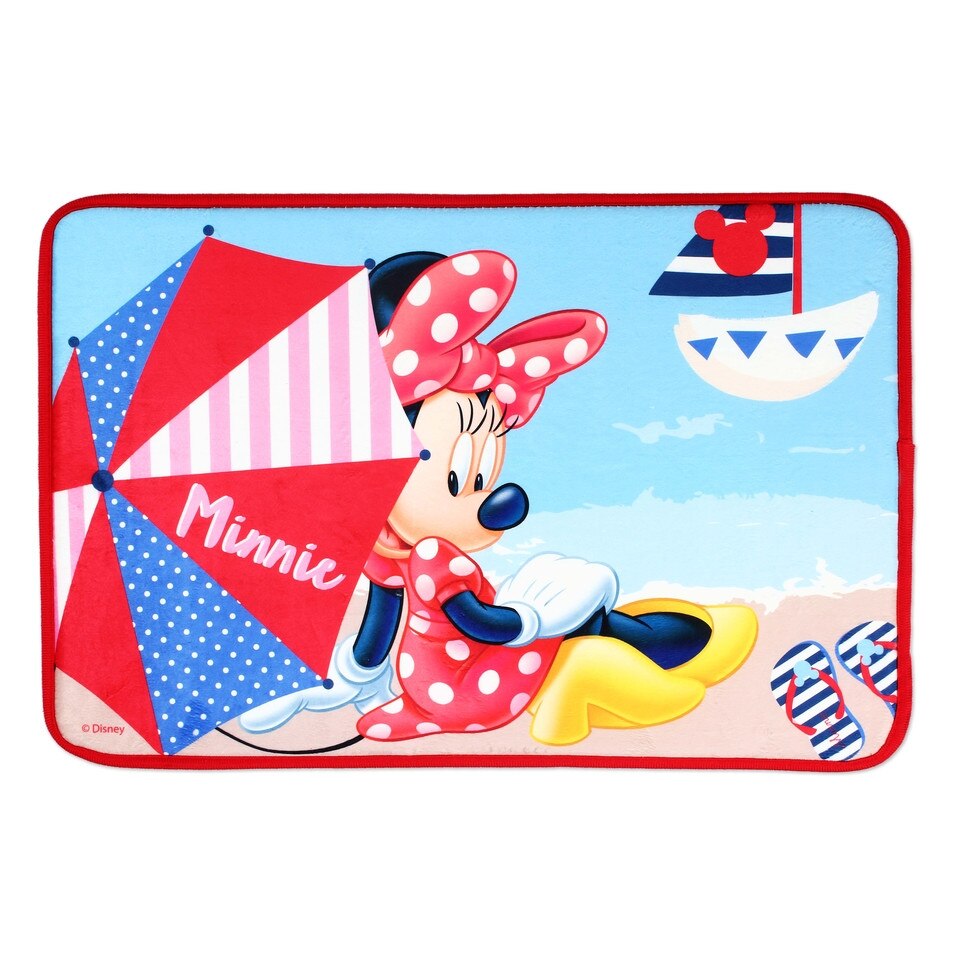 Covor Minnie la plaja 40x60 cm Roz