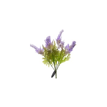 Planta artificiala cu 7 fire, Naimeed D3082, culoare Verde / Mov, 38 x 16 cm Planta artificiala cu 7 fire, Naimeed D3082, culoare Verde / Mov, 38 x 16 cm
