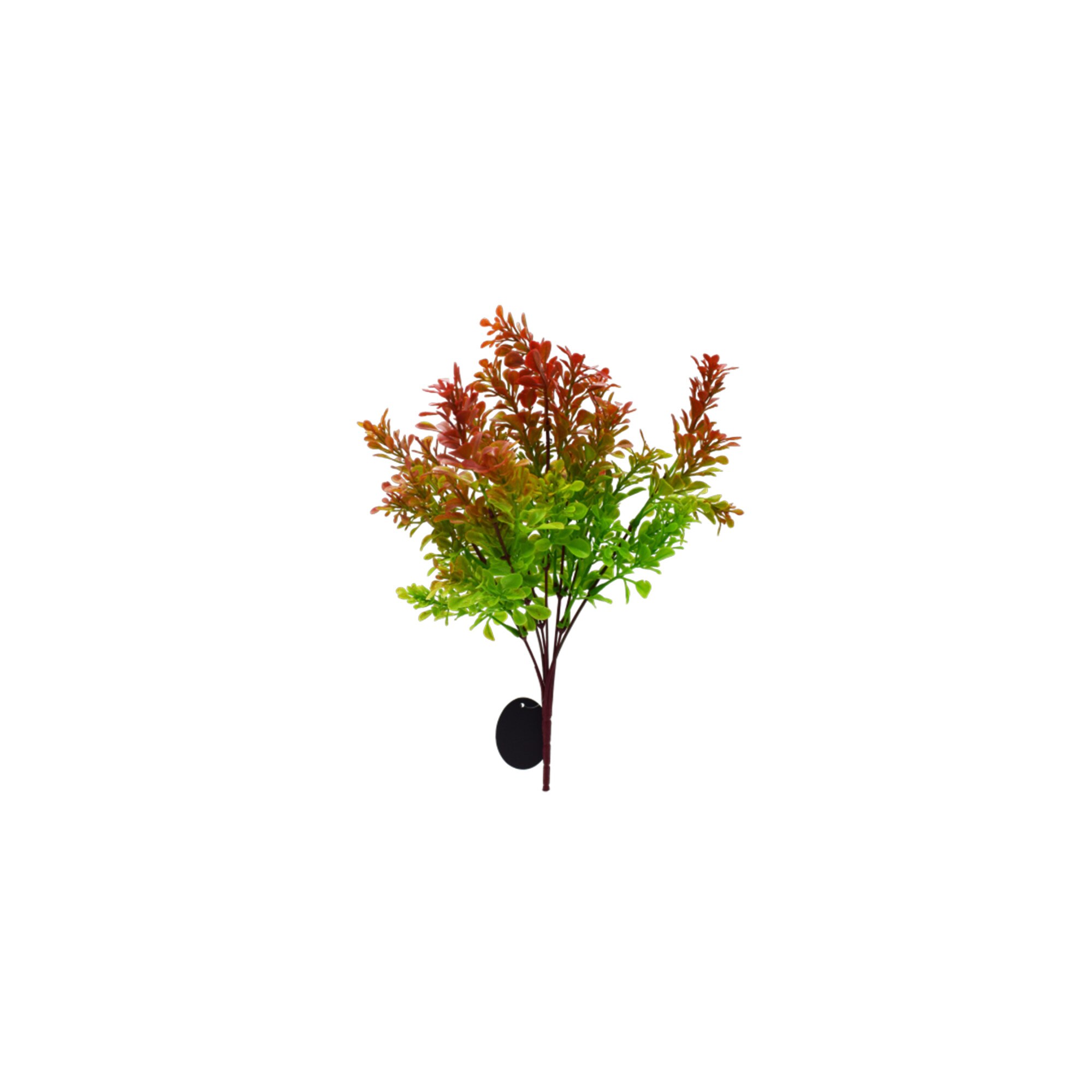 Planta artificiala cu 7 fire, Naimeed D3083, culoare Verde / Rosu, 35 x 11 cm