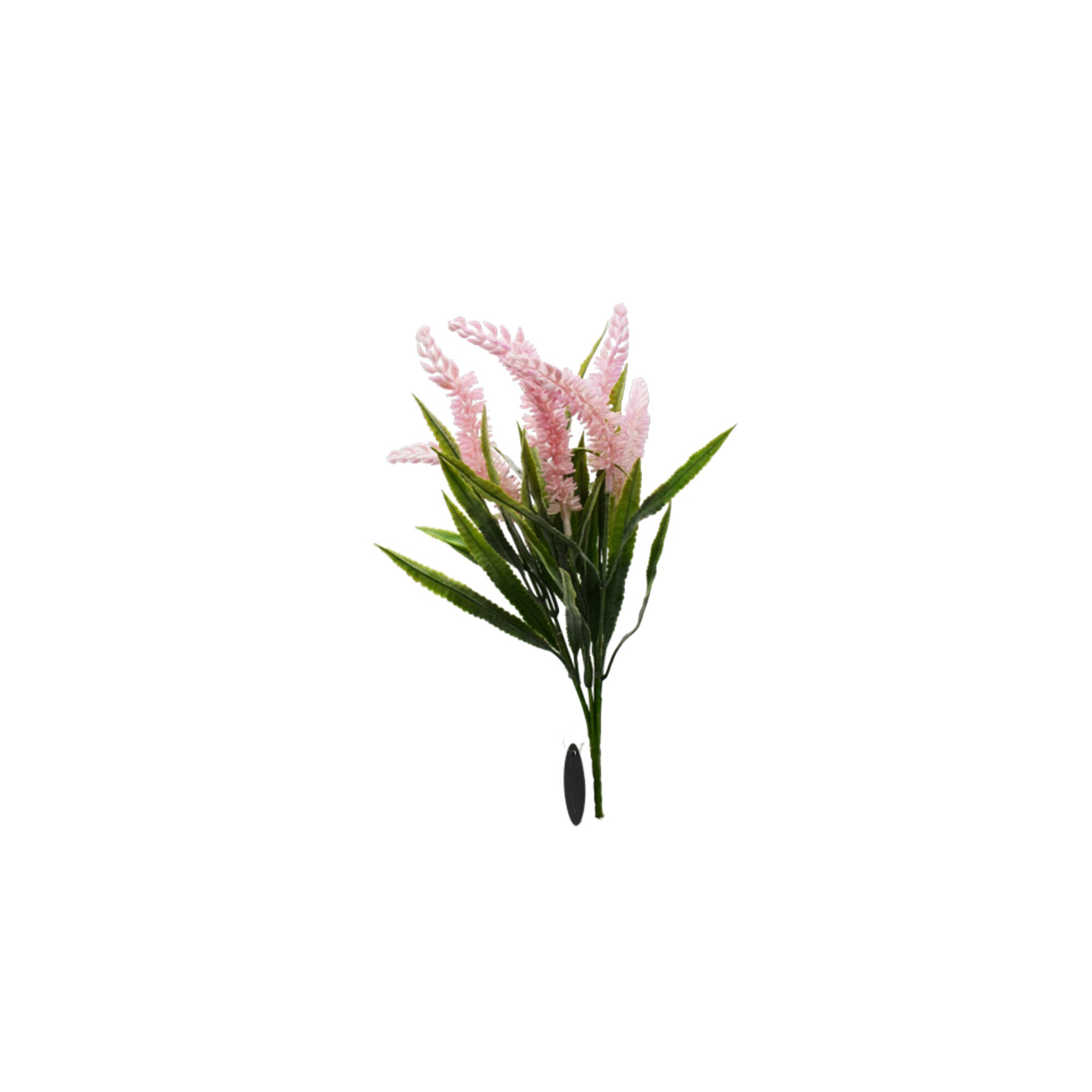 Planta artificiala cu 7 fire, Naimeed D3086, culoare Roz pal, 40 x 12 cm