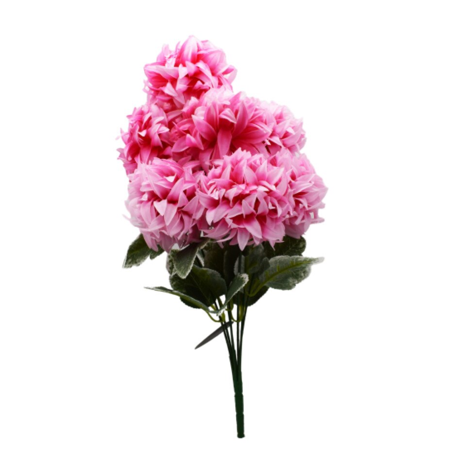 Planta artificiala cu 7 fire, Naimeed D3102, culoare Roz / Roz inchis, 46 x 13 cm