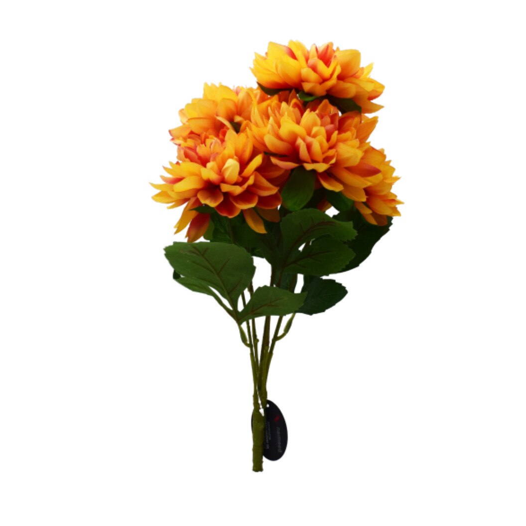 Planta artificiala cu 5 fire, Naimeed D3105, culoare Portocaliu, 44 x 16 cm