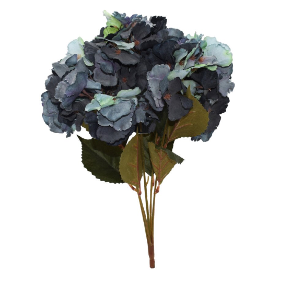 Planta artificiala cu 5 fire, Naimeed D3107, culoare Albastru, 50 x 21 cm