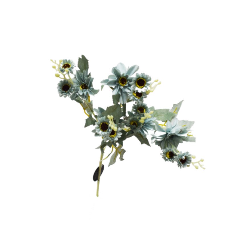 Planta artificiala cu 5 fire, Naimeed D3108, culoare Albastru, 85 x 12 cm