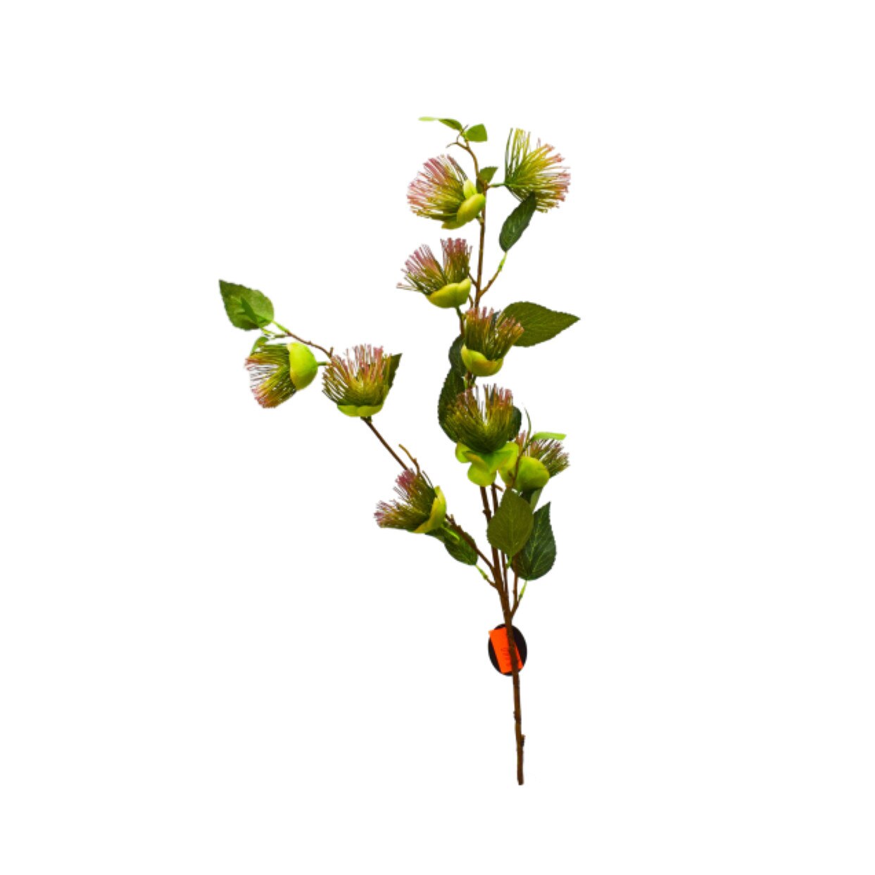 Planta artificiala cu 8 fire, Naimeed D3110, culoare Verde / Roz, 95 x 18 cm