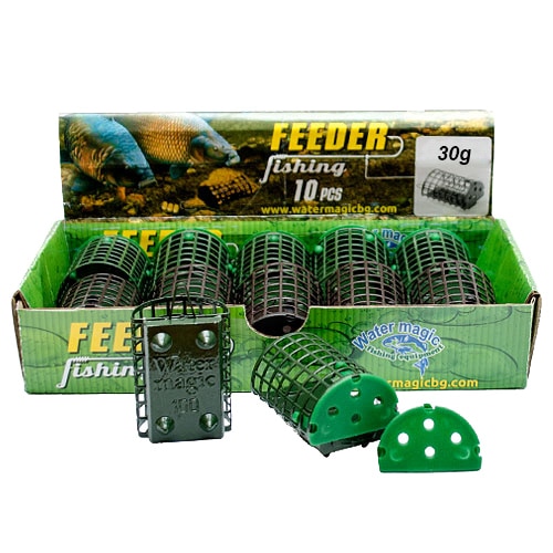 Set 10 cosulete feeder Diamant Alb 30gr
