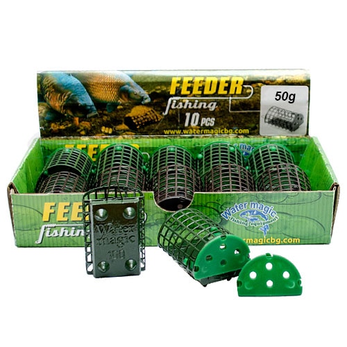Set 10 cosulete feeder Diamant Alb 50gr