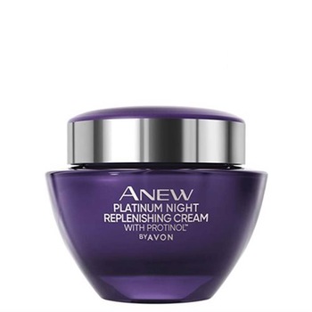 Crema de noapte Anew Platinum, cu Protinol, pentru reconturare 55+, Avon, 50 ml Crema de noapte Anew Platinum, cu Protinol, pentru reconturare 55+, Avon, 50 ml