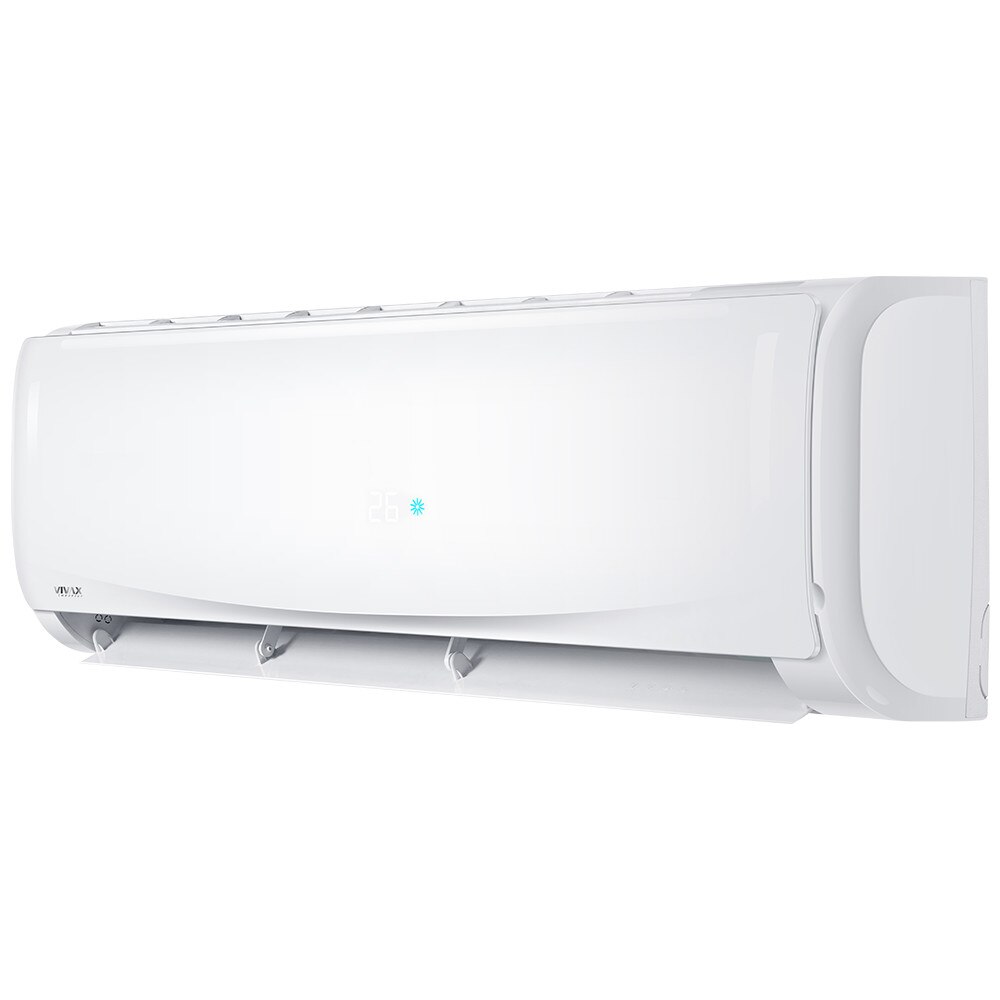 Aer conditionat Vivax ACP-12CH35REII I-Design R32, Wi-Fi, Kit de instalare inclus, Inverter, 12000 BTU/h, Clasa A++, ecran LCD, Pornire silentioasa, Sleep mode, Turbo mode, Timer, Autocuratare, Protectie Anti-Inghet