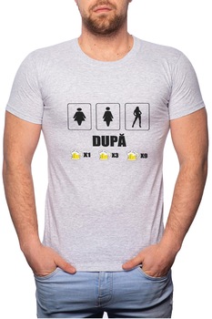 Tricou barbati, Drinking Effect, 100% Bumbac, GR59, Gri Tricou barbati, Drinking Effect, 100% Bumbac, GR59, Gri
