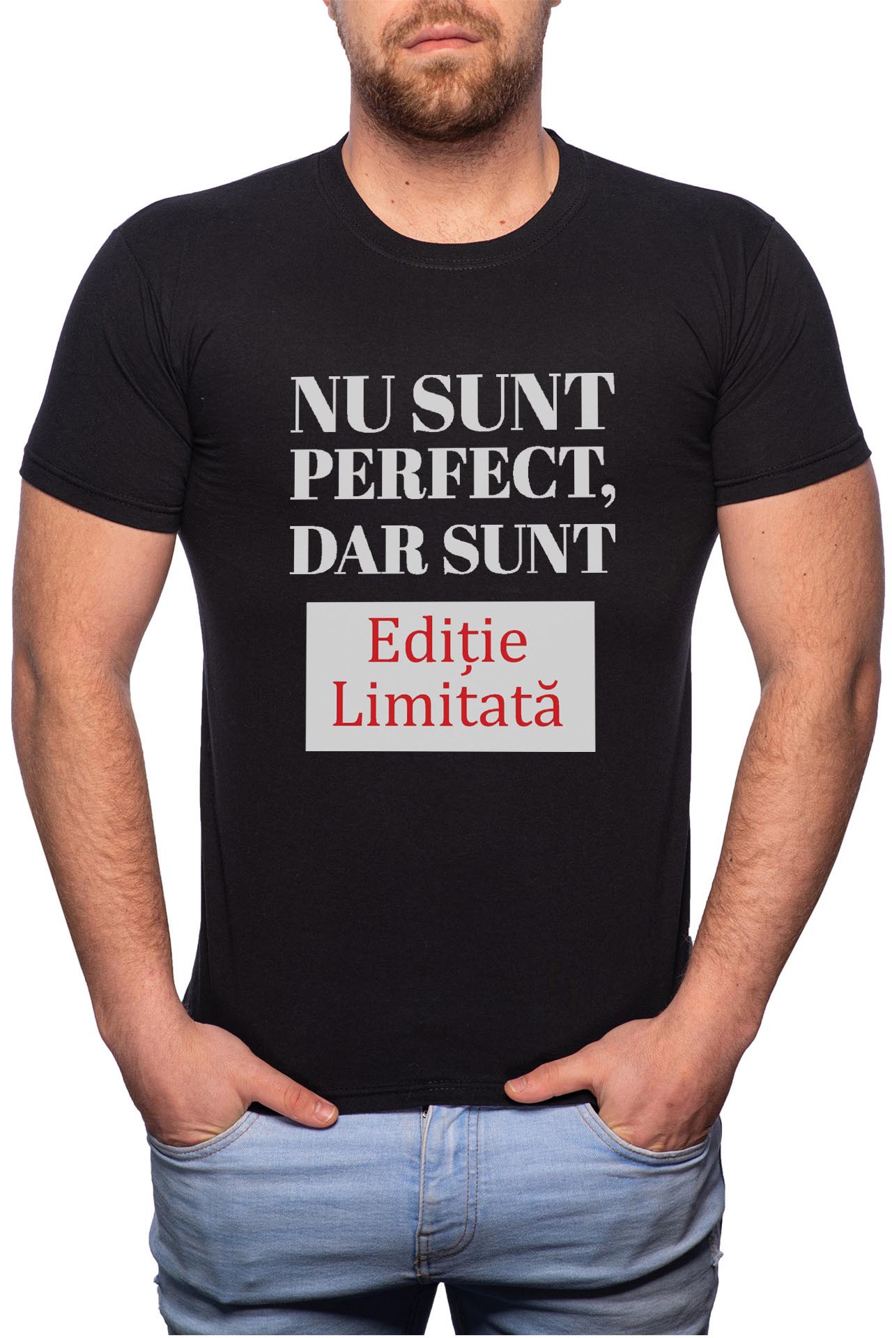 Tricou barbati, Editie Limitata, 100% Bumbac, B62, Negru