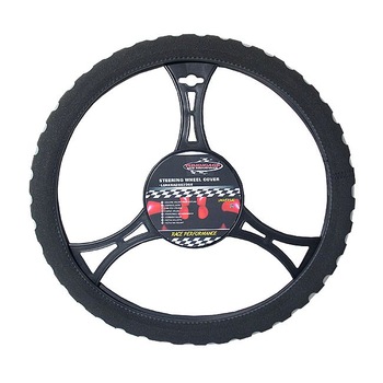 Husa volan din burete, diametru 37-39cm, gri Husa volan din burete, diametru 37-39cm, gri