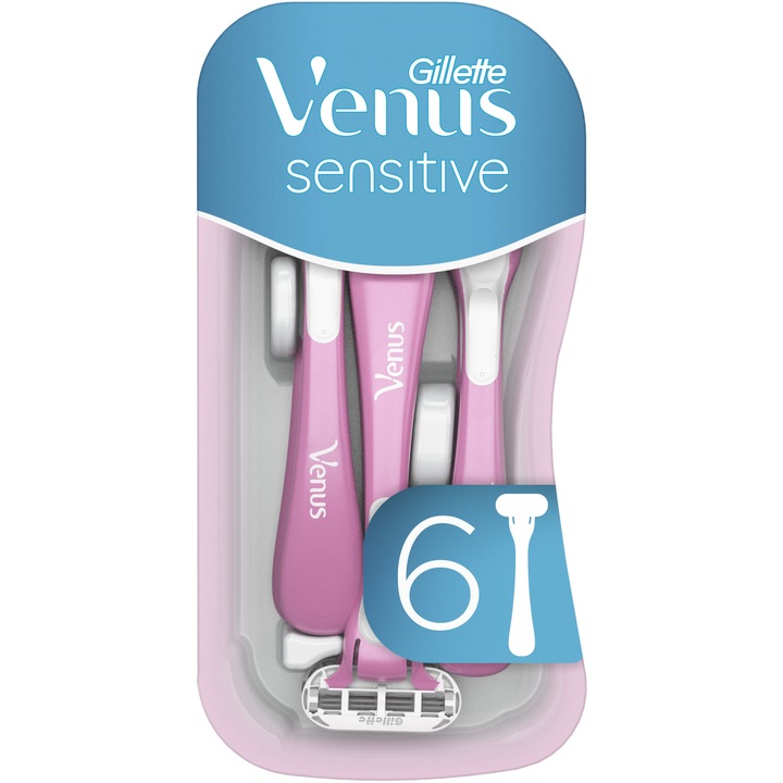 Aparate de ras de unica folosinta Gillette Venus Sensitive, 6 buc