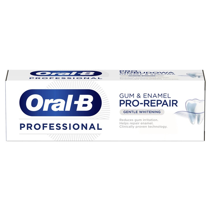 Oral-B Professional Gum & Enamel Pro-Repair Gentle Whitening fogkrém, 75 ml