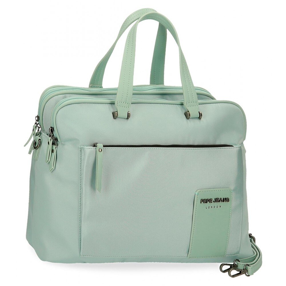 Geanta cu comp laptop/tableta Pepe Jeans Mia, turcoaz