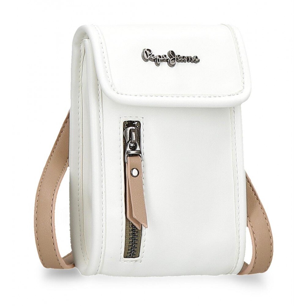 Geanta umar cu comp telefon Pepe Jeans Zaida, alba