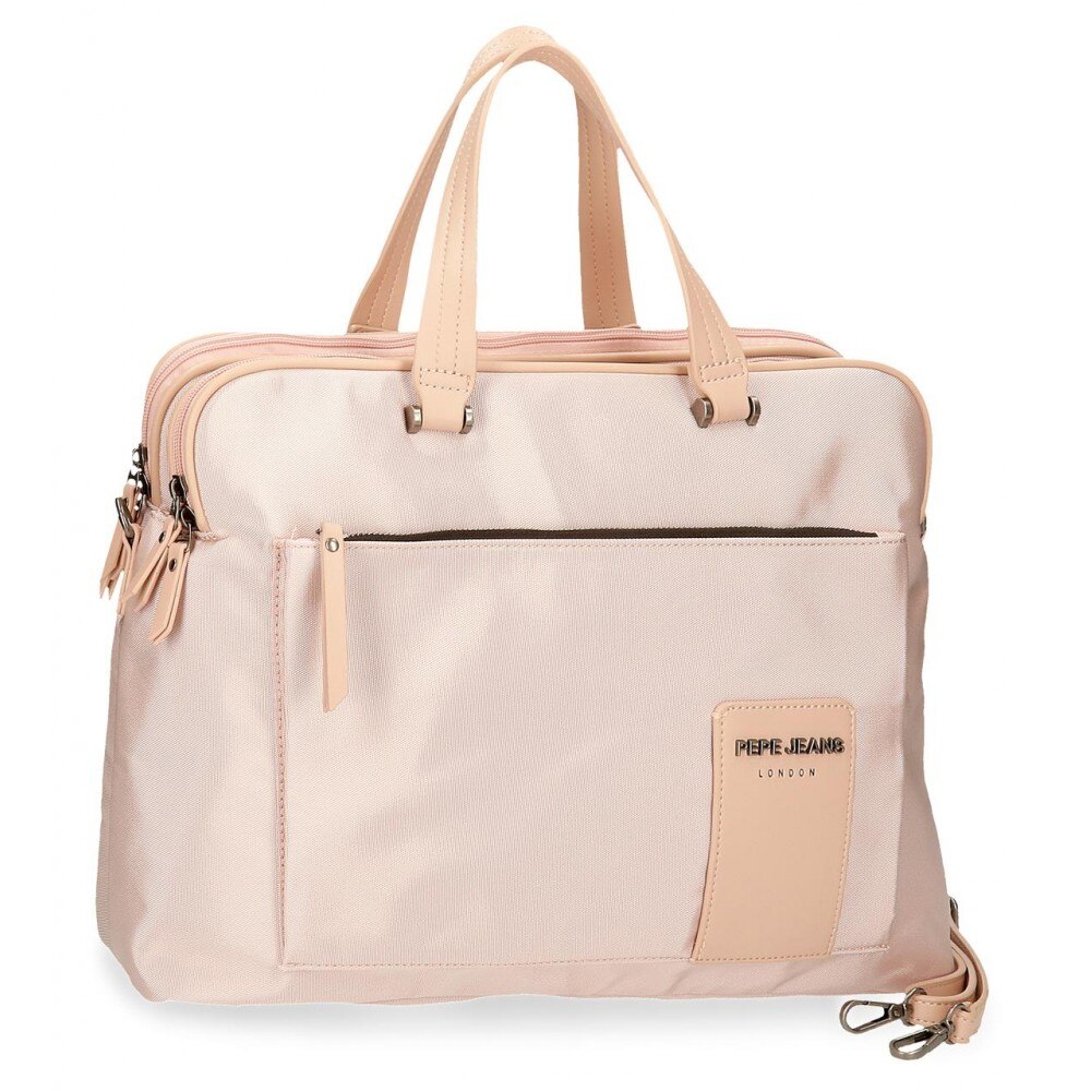 Geanta cu comp laptop/tableta Pepe Jeans Mia, roz