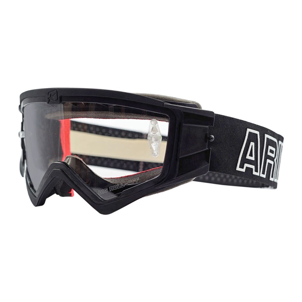 Ochelari offroad Ariete MUDMAX cu viziera transparenta, cu pini
