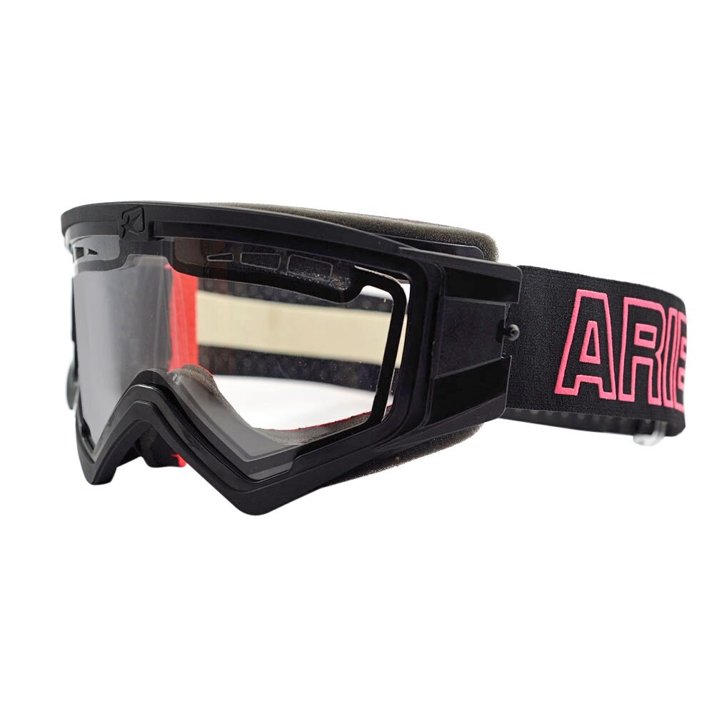 Ochelari offroad Ariete MUDMAX, negri cu viziera ventilata dubla transparenta, fara pini