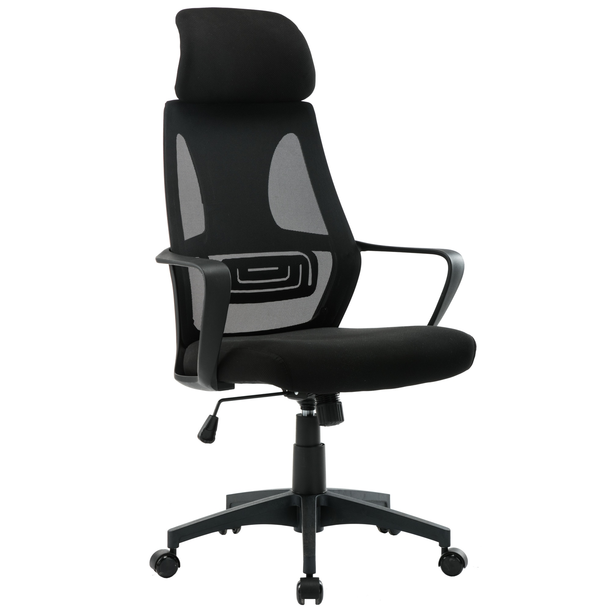 Scaun directorial Lars, Unic Spot RO, negru, 62x62x112-120 cm