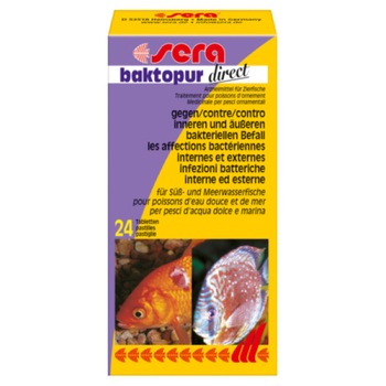 Tratament pesti acvariu Sera Baktopur Direct 24 tablete 30g Tratament pesti acvariu Sera Baktopur Direct 24 tablete 30g