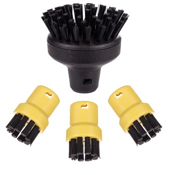 Set pentru Karcher, compatibil Karcher SC, 3 buc perie mic galben, 1 buc perie mare negru Set pentru Karcher, compatibil Karcher SC, 3 buc perie mic galben, 1 buc perie mare negru