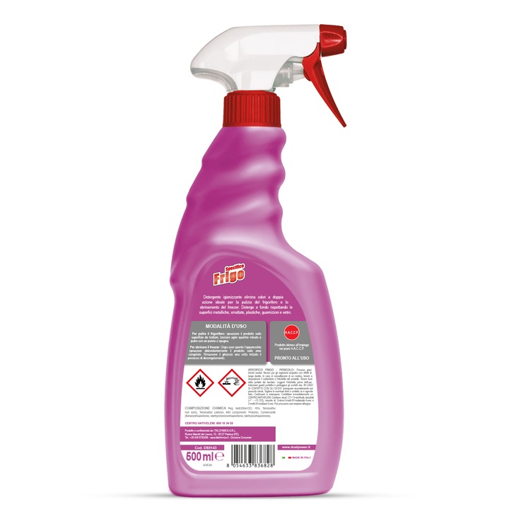 Solutie Frigo Dual Power, pentru curatare frigider 500 ml