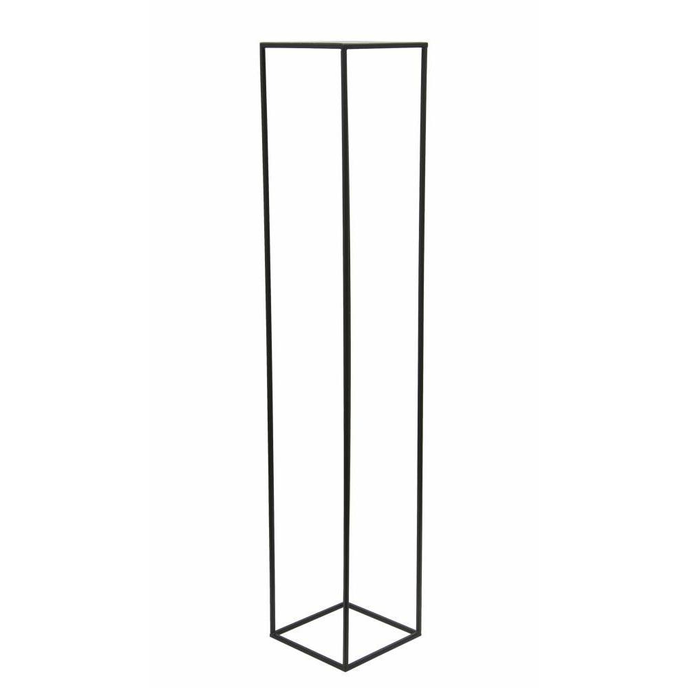 Suport pentru flori pe ghiveci Loft metalic negru 130x24 cm