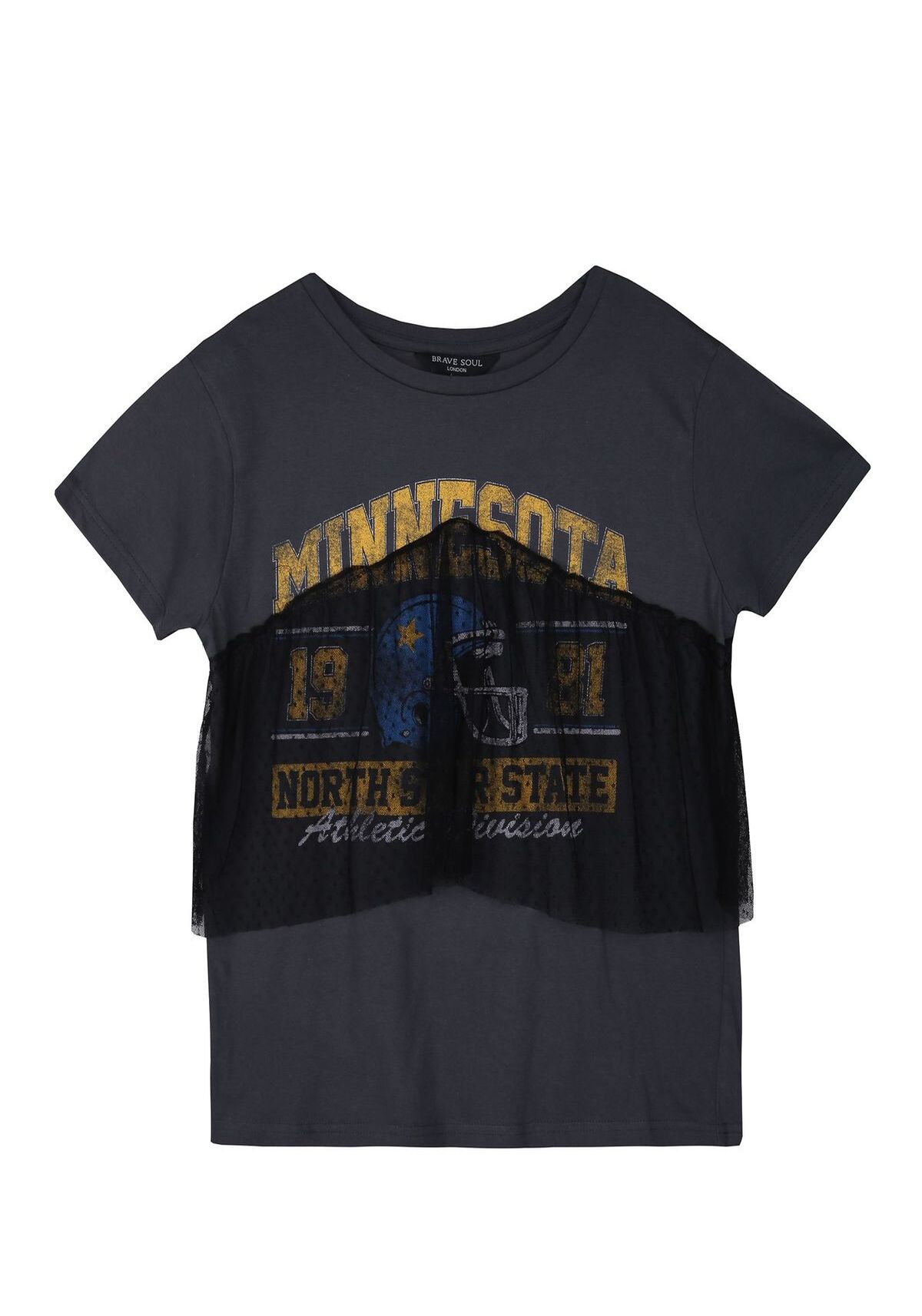 Tricou pentru femei, TROLL, TPO1579, Gri inchis