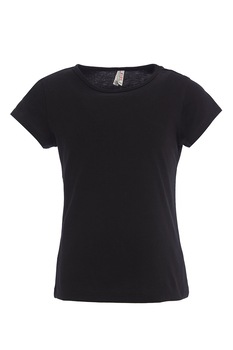 DeFacto, Tricou cu decolteu rotund, Negru DeFacto, Tricou cu decolteu rotund, Negru